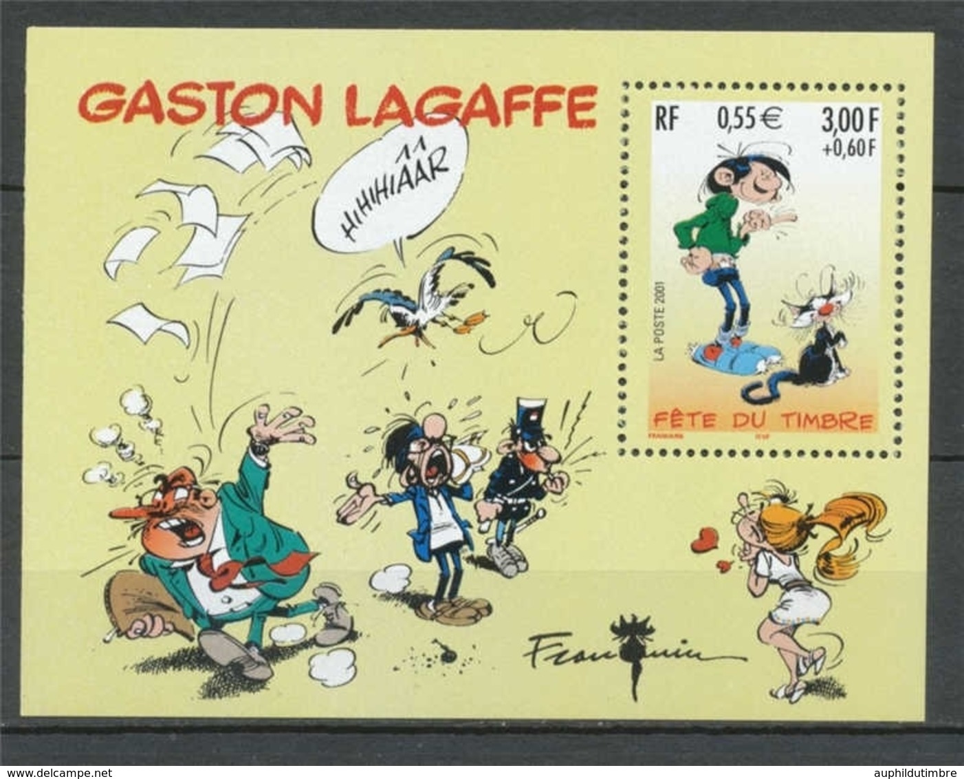 Fête Du Timbre 3f.+ 0f.60 (0,55e) Gaston Lagaffe YB34 - Neufs