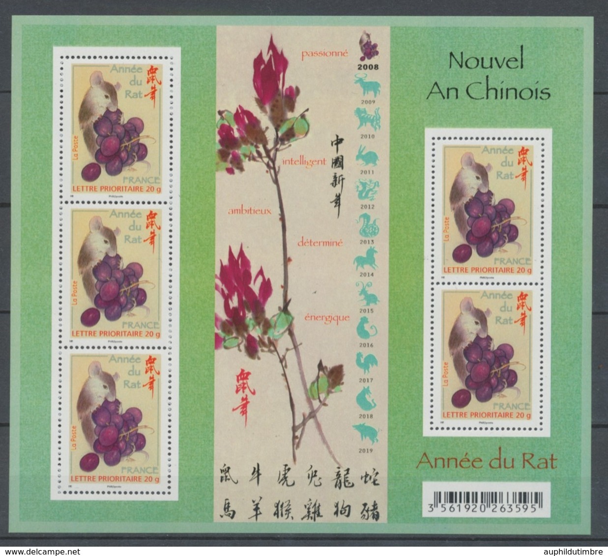 2008 France  BLOC FEUILLET  N°4131  Nouvel An Chinois YB4131 - Mint/Hinged