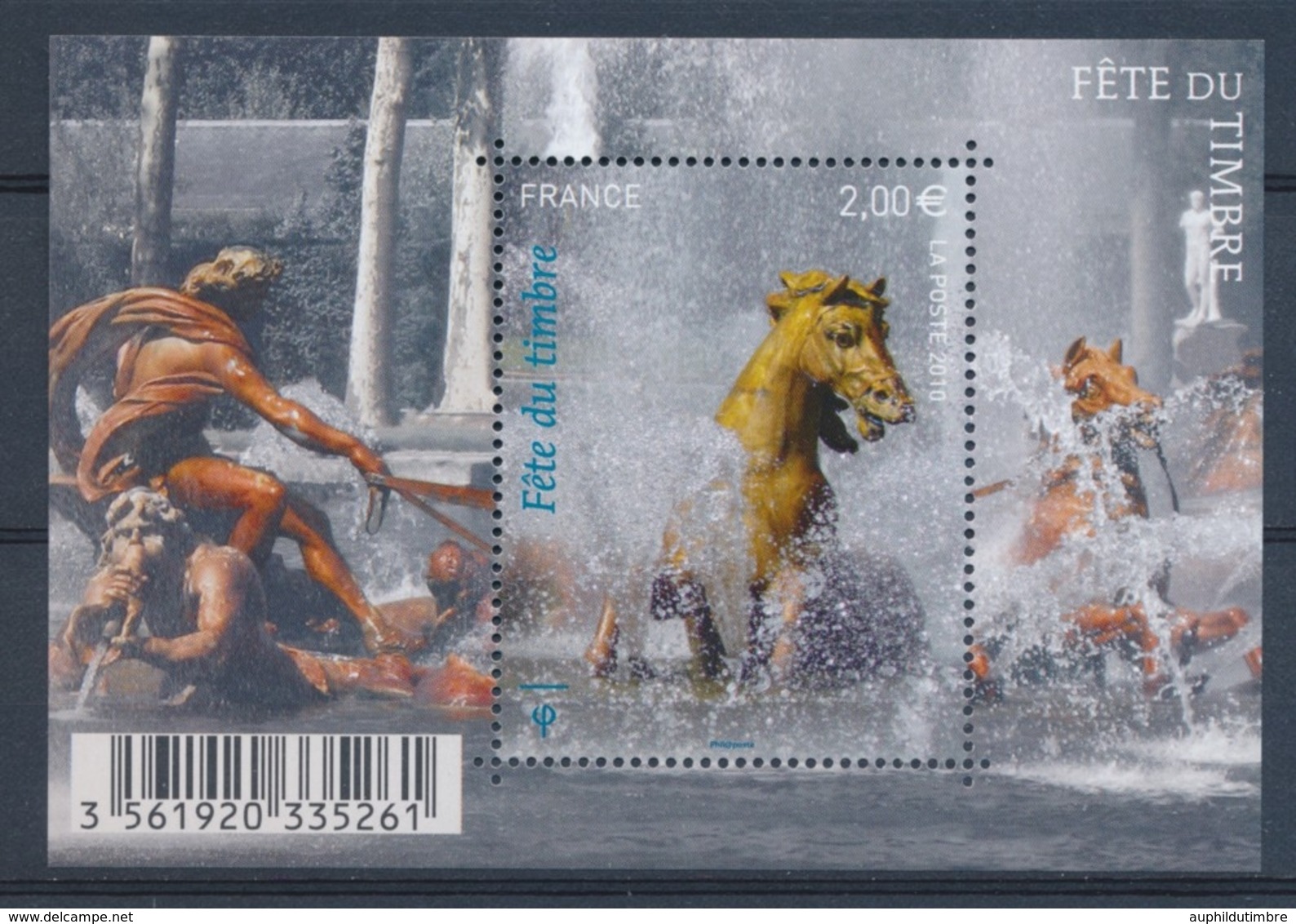 2010 France Bloc Feuillet N°F4440 Fête Du Timbre Protégeons L'eau YB4440 - Mint/Hinged