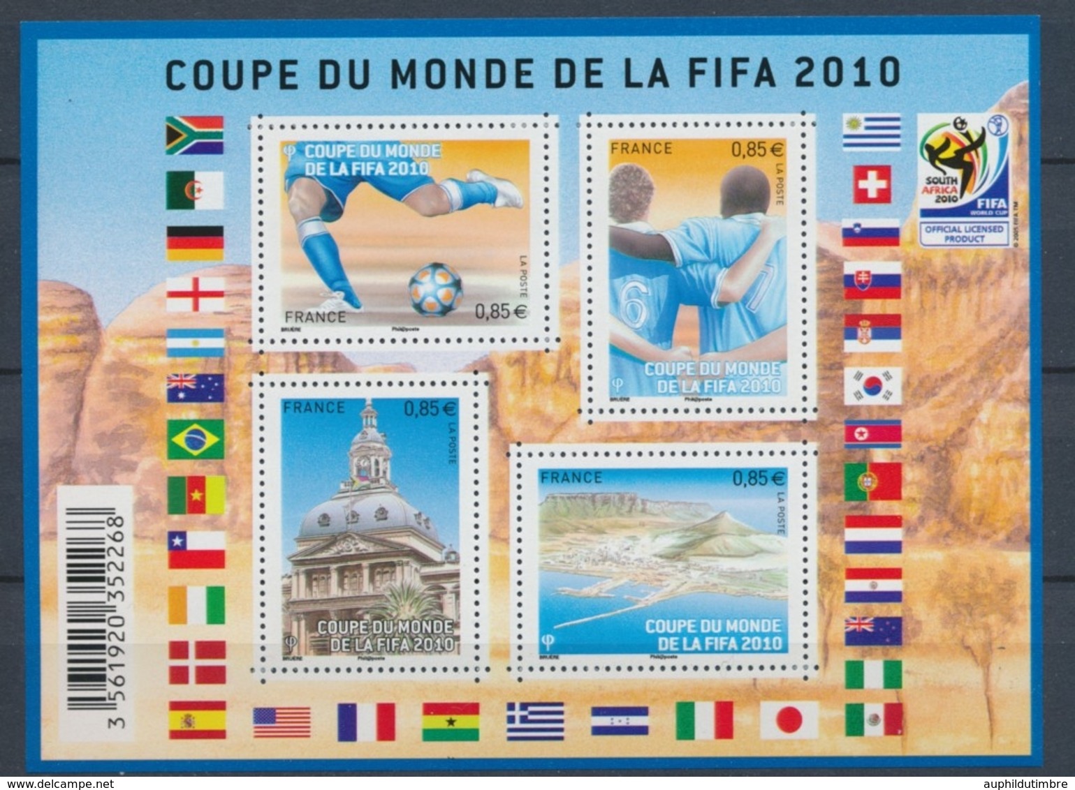 2010 France Bloc Feuillet N°F4481 Coupe Du Monde De Football 2010 YB4481 - Mint/Hinged