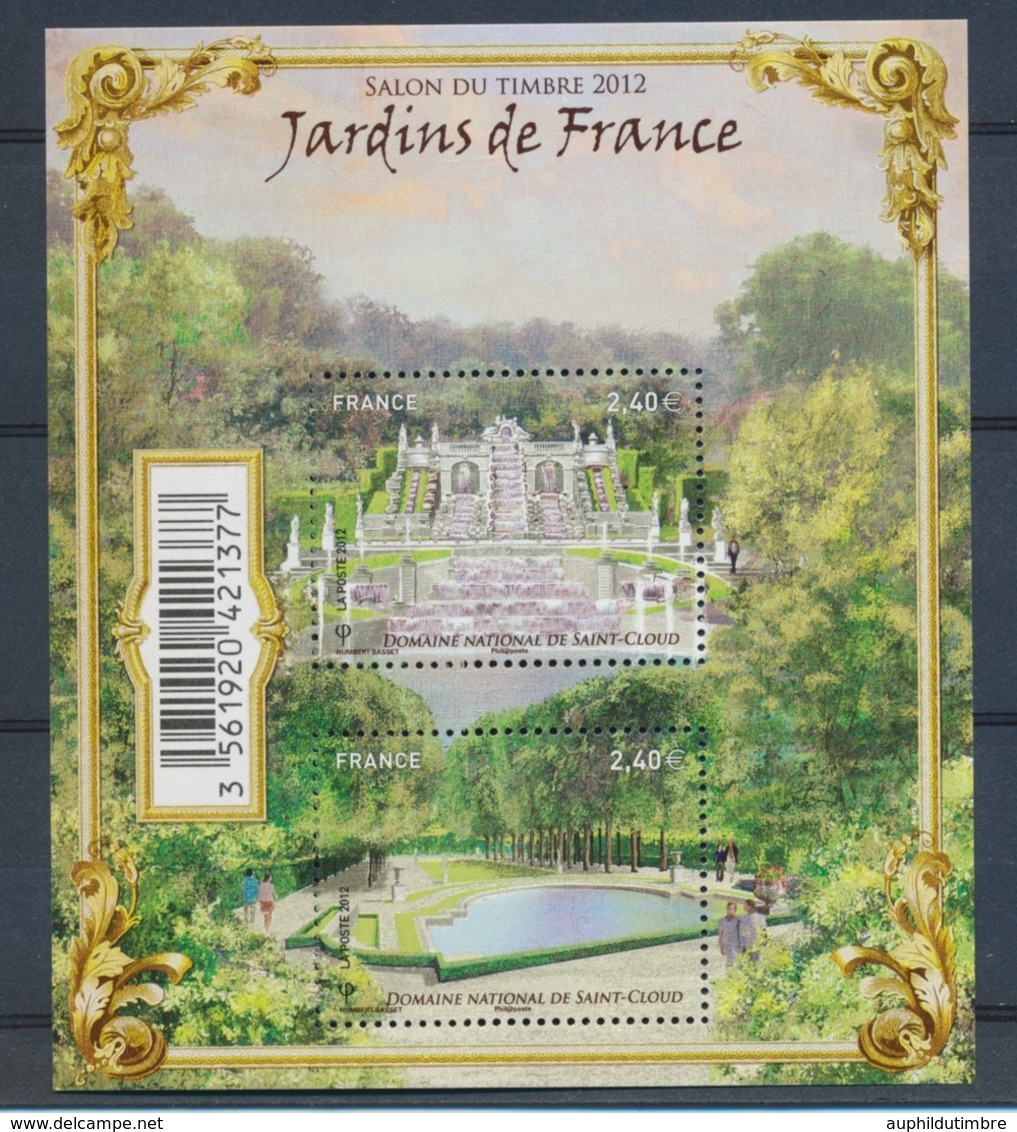 2012 France Bloc Feuillet N°F4663 Jardins De France Domaine De Saint-Cloud YB4663 - Ongebruikt