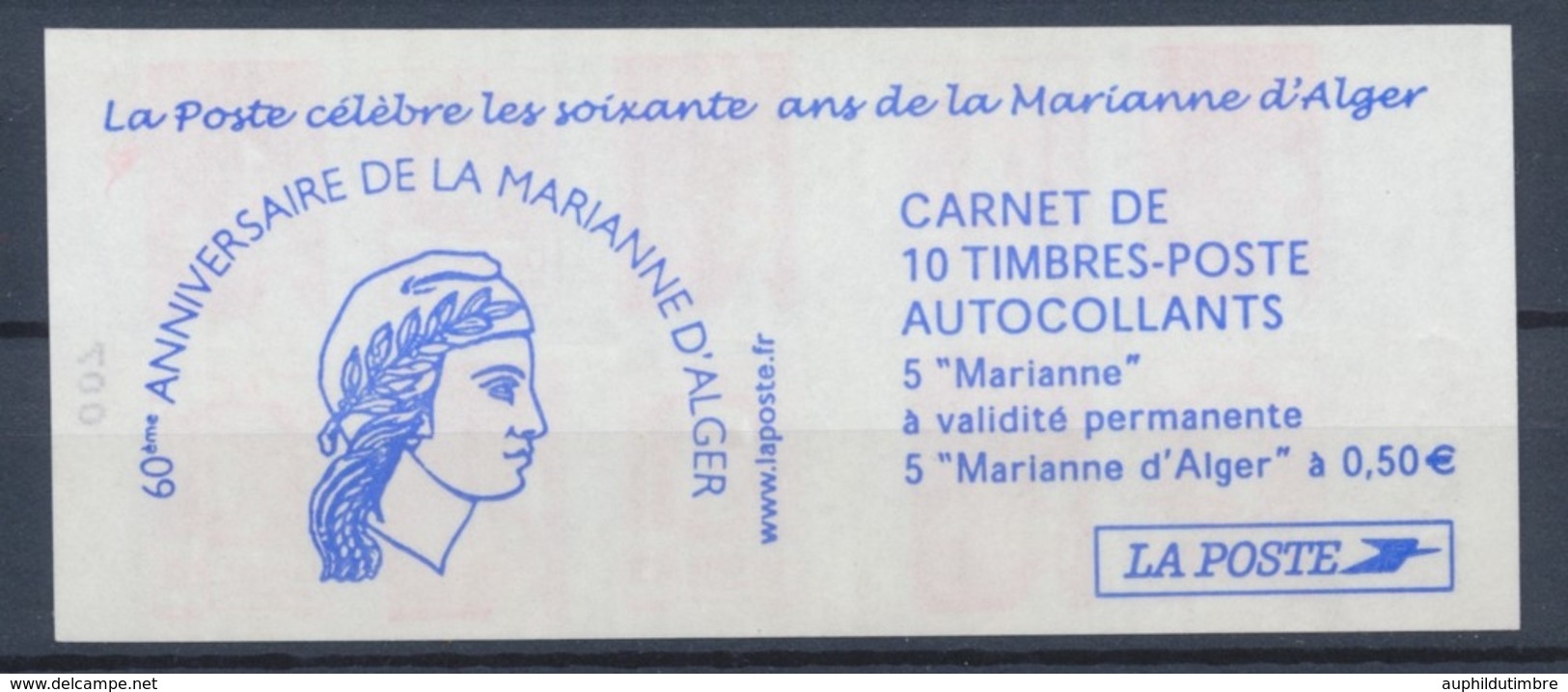 2004 France Carnet N°1512 Les Soixante Ans De La Marianne D'Alger YC1512 - Autres & Non Classés