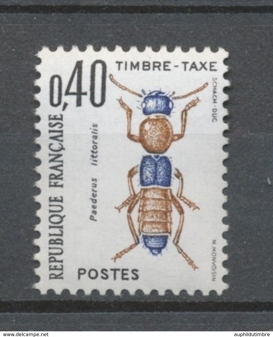 Insectes. Coléoptères. N°110 40c. Noir, Bleu Et Brun-rouge N** YX110 - 1960-... Ungebraucht