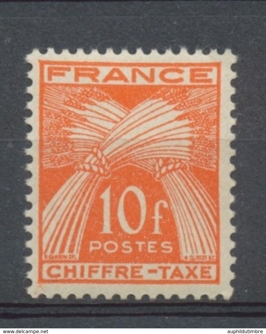 Type Gerbes. N°76 10f. Rouge-orange N** YX76 - 1859-1959 Mint/hinged