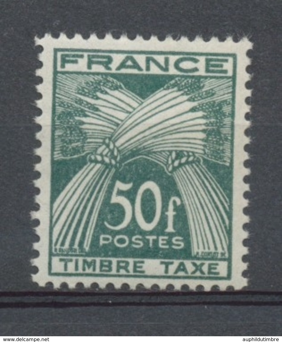 Type Gerbes. N°88 50f.vert Foncé N** YX88 - 1859-1959 Nuevos