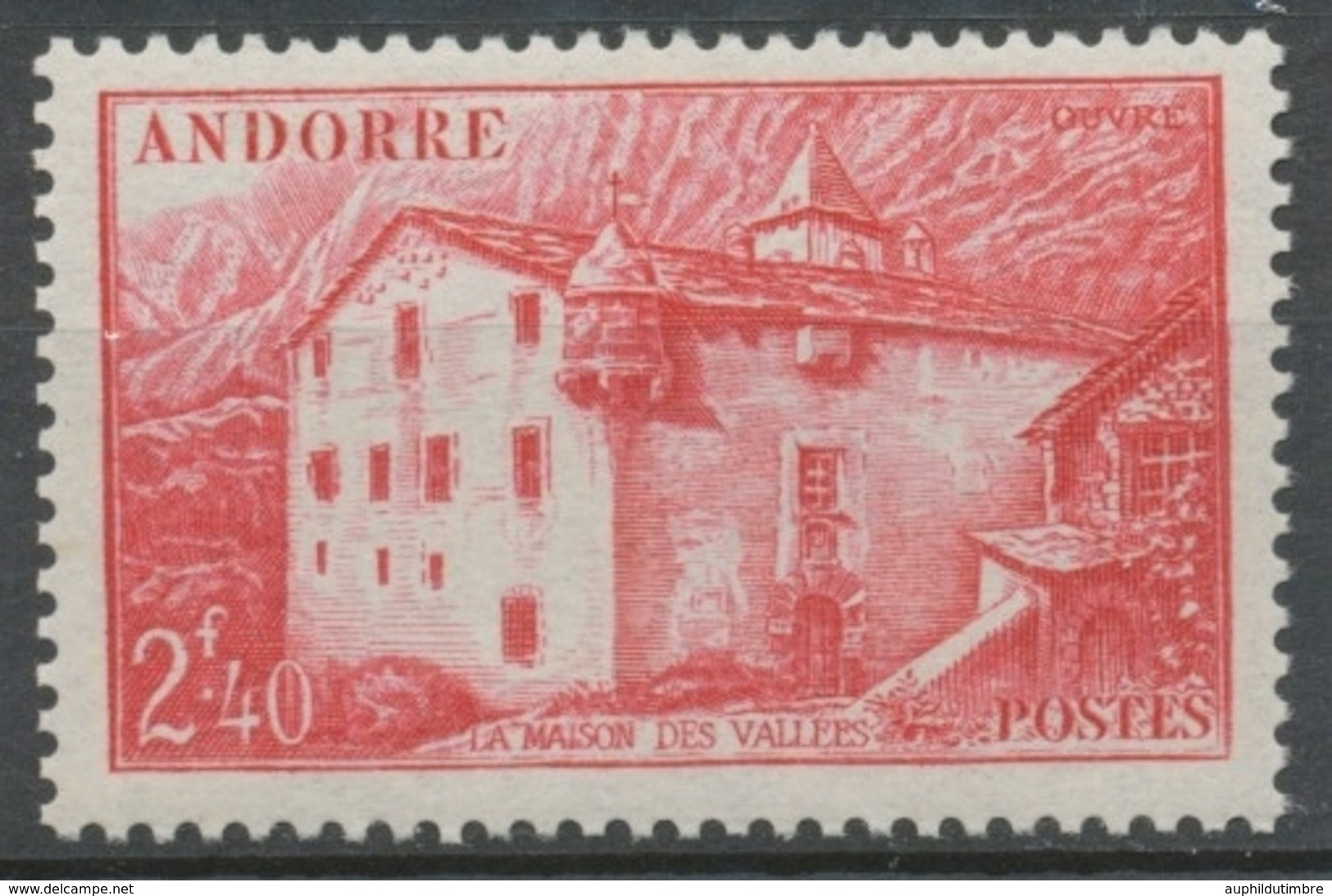 Andorre Français N°104, 2f.40 Rose-carmin NEUF** ZA104 - Nuevos