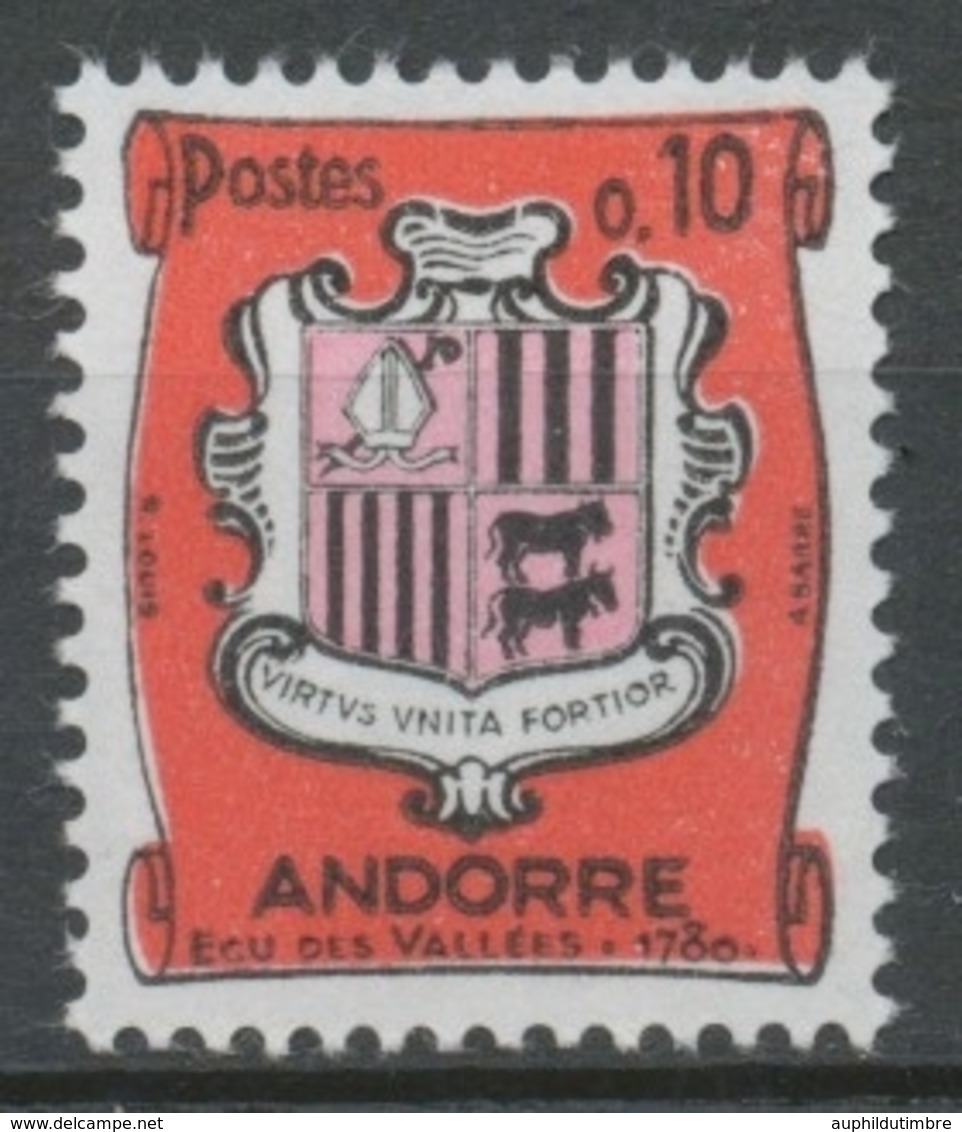 Andorre FR N°155 10c. Noir Et Rouge NEUF** ZA155 - Nuevos