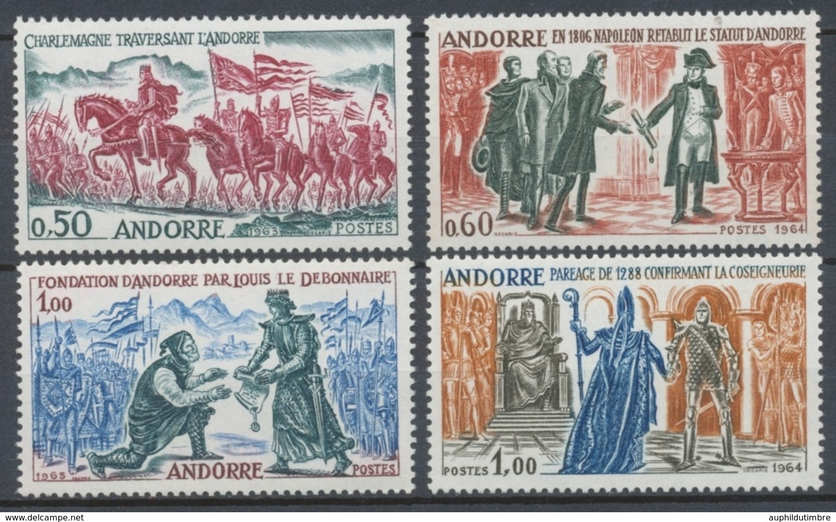 Andorre Français Série N°167 à 170  NEUF** ZA170S - Neufs