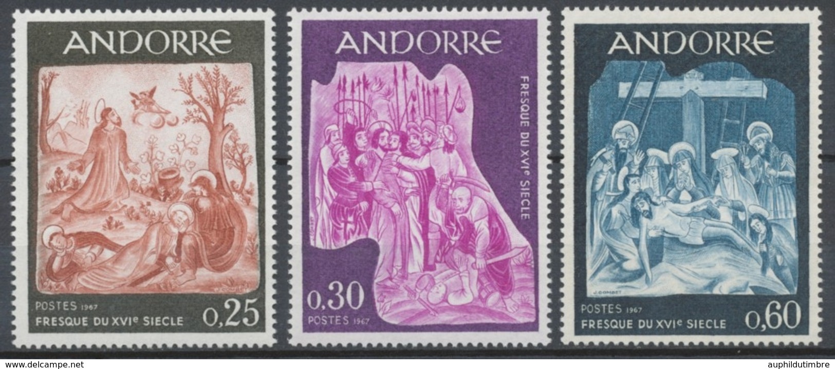 Andorre FR Série N°184 à N°186 NEUFS** ZA186S - Unused Stamps