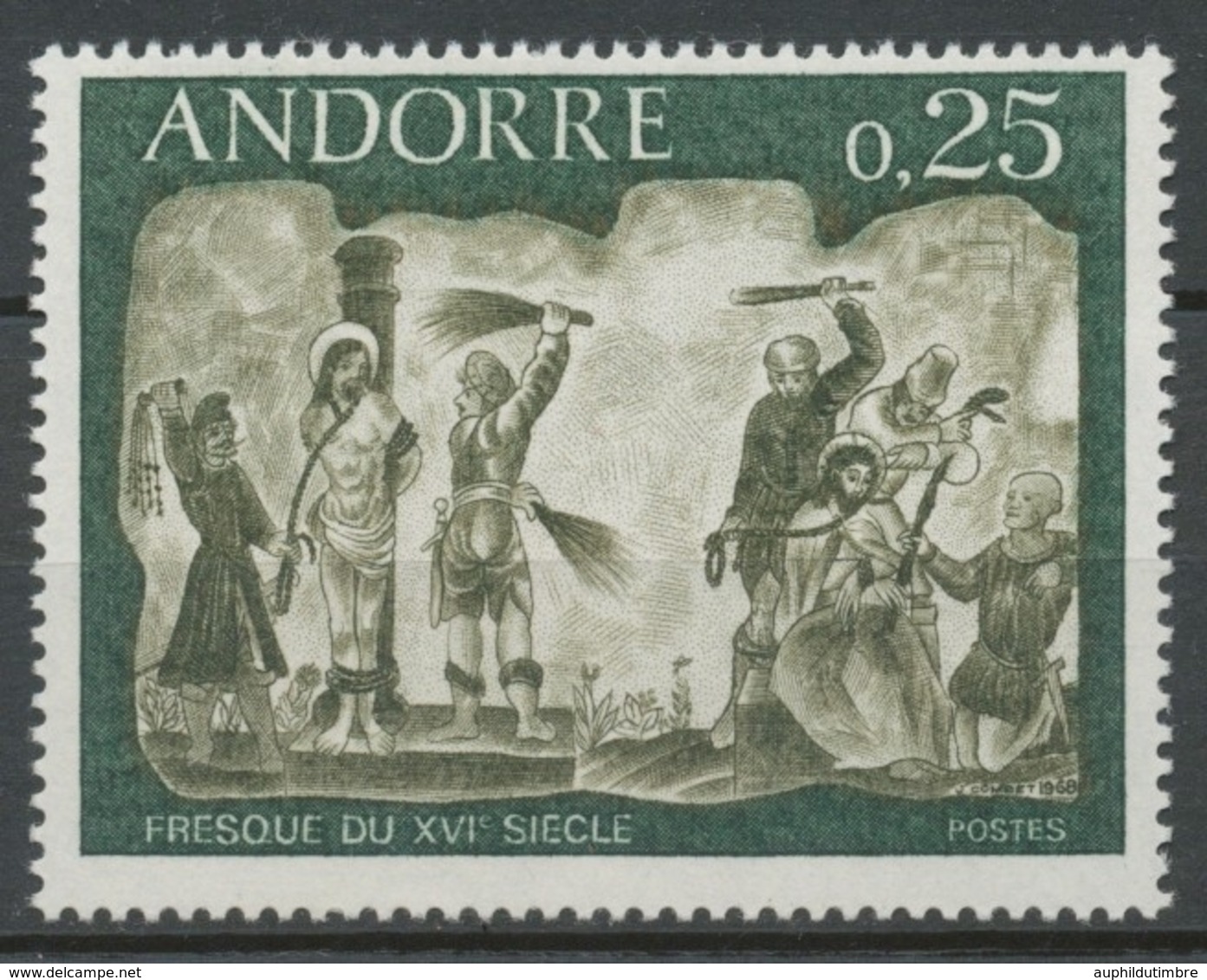 Andorre Français N°191 25c. Vert Et Gris NEUF** ZA191 - Nuevos