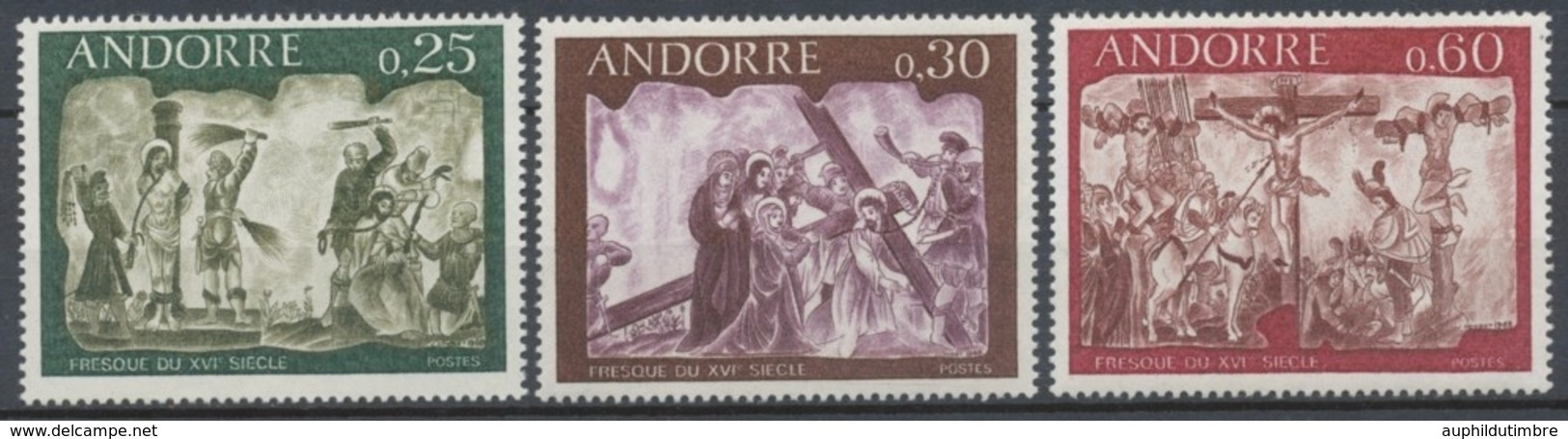 Andorre FR Série N°191 à N°193 NEUFS** ZA193S - Unused Stamps