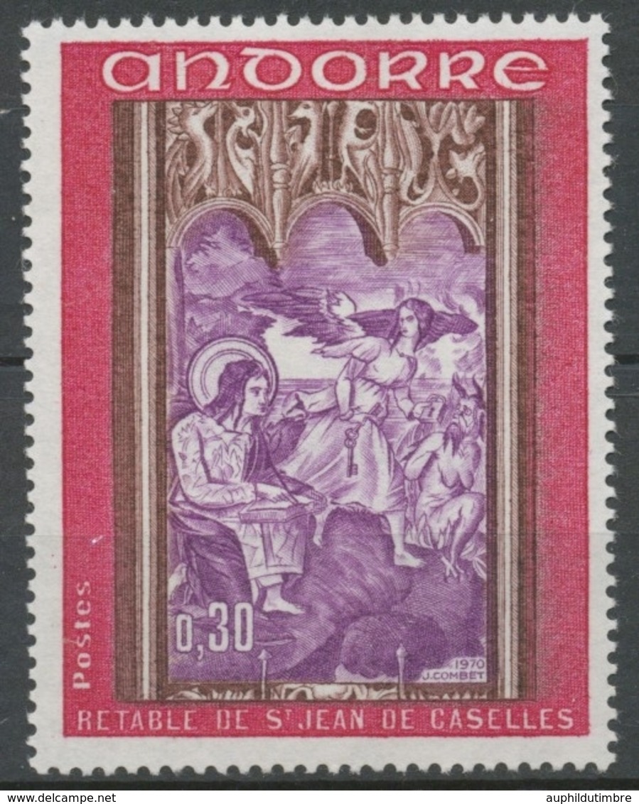 Andorre FR N°206 30c. Lilas-rose/vio-brun/lilas N** ZA206 - Nuevos