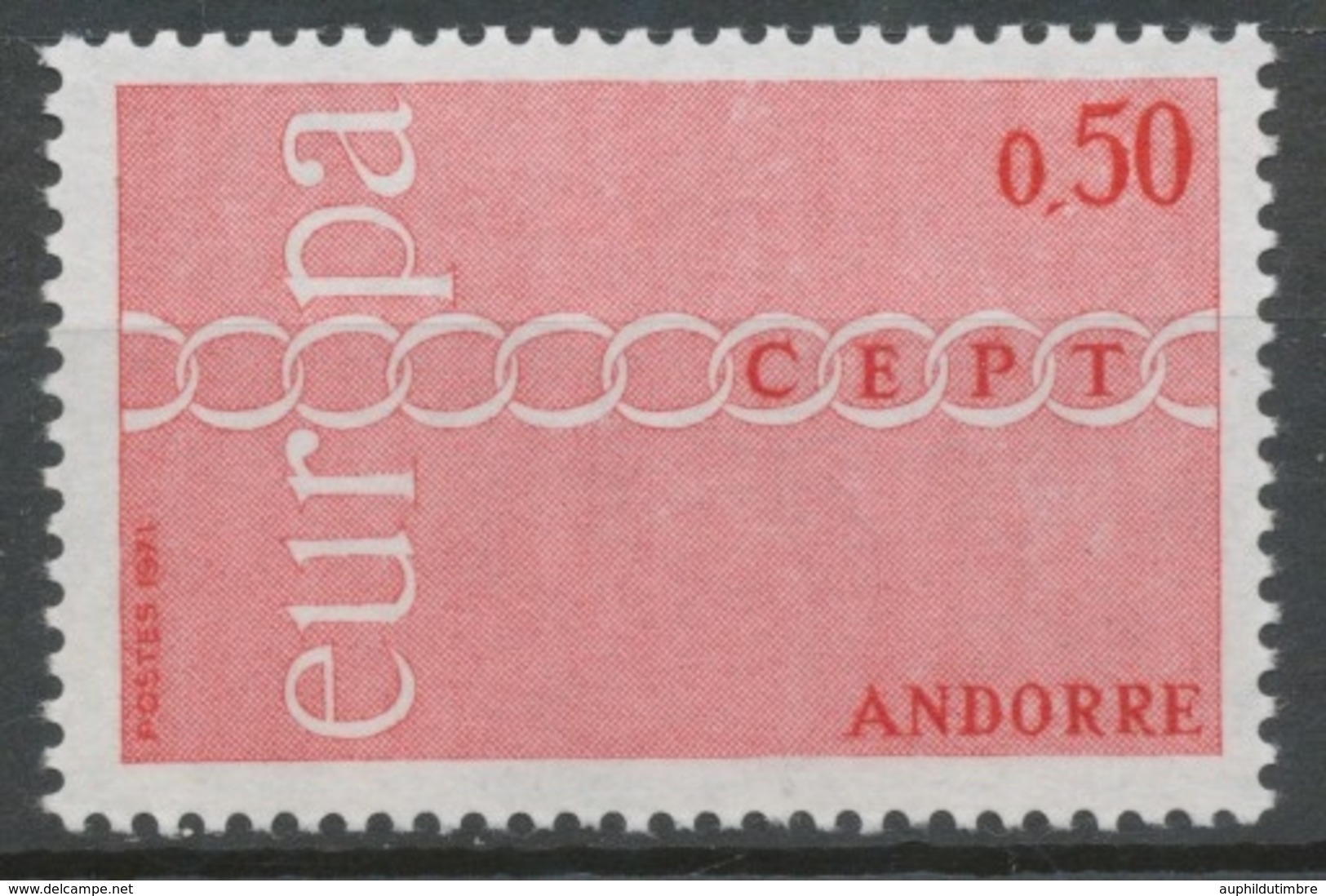 Andorre Français N°212 50c. Rouge NEUF** ZA212 - Neufs