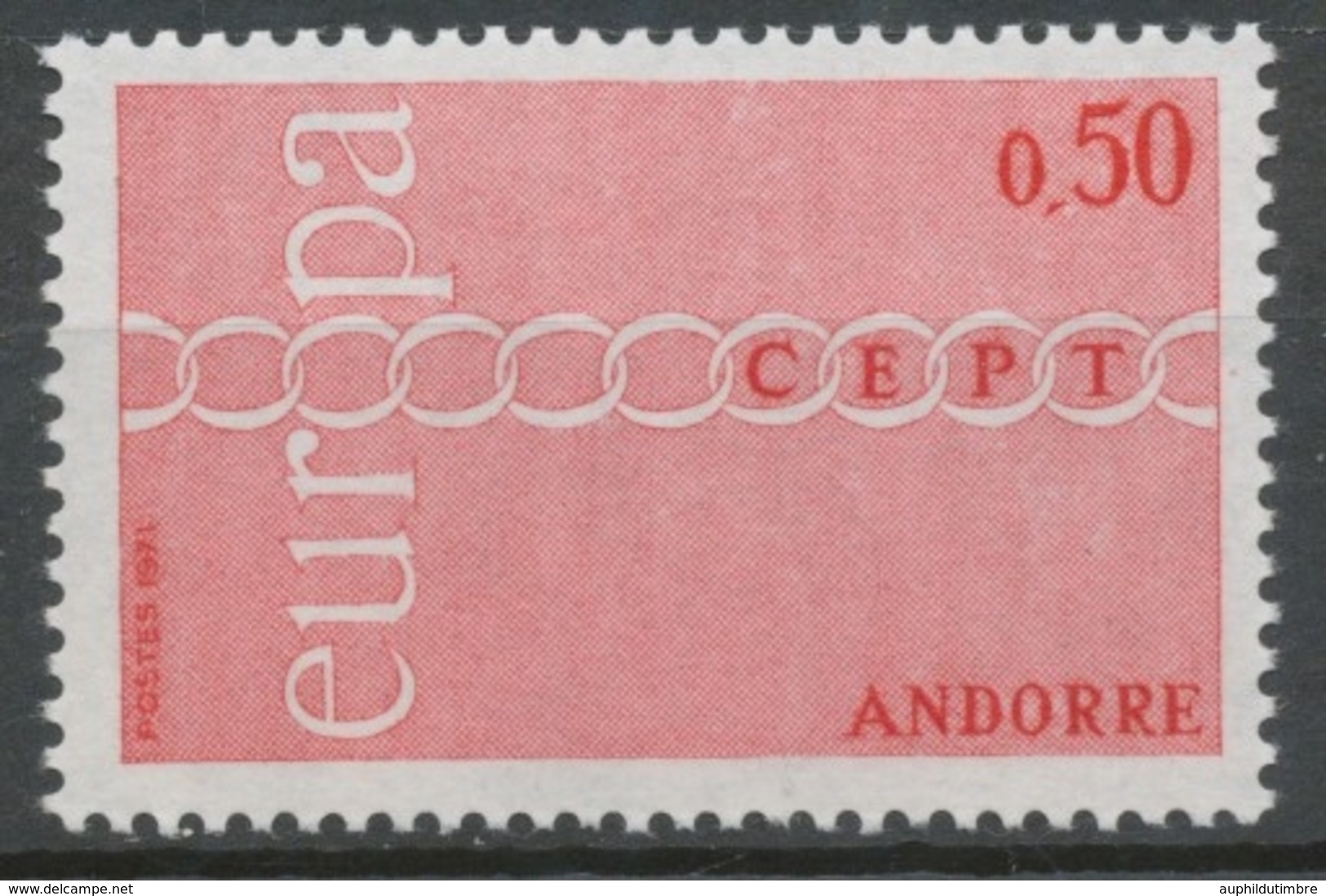 Andorre Français N°212 50c. Rouge NEUF** ZA212 - Nuovi