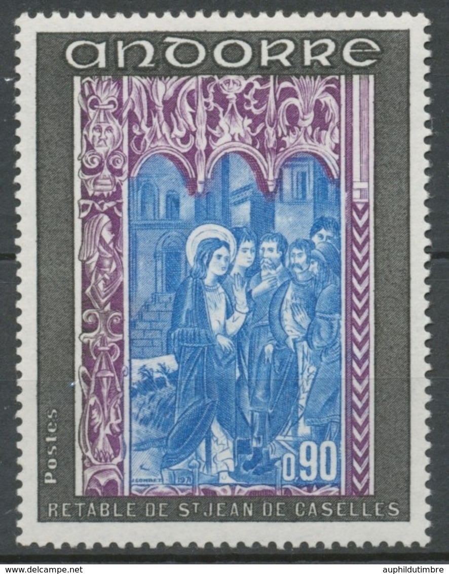 Andorre FR N°216 90c Noir/violet/bleu N** ZA216 - Neufs