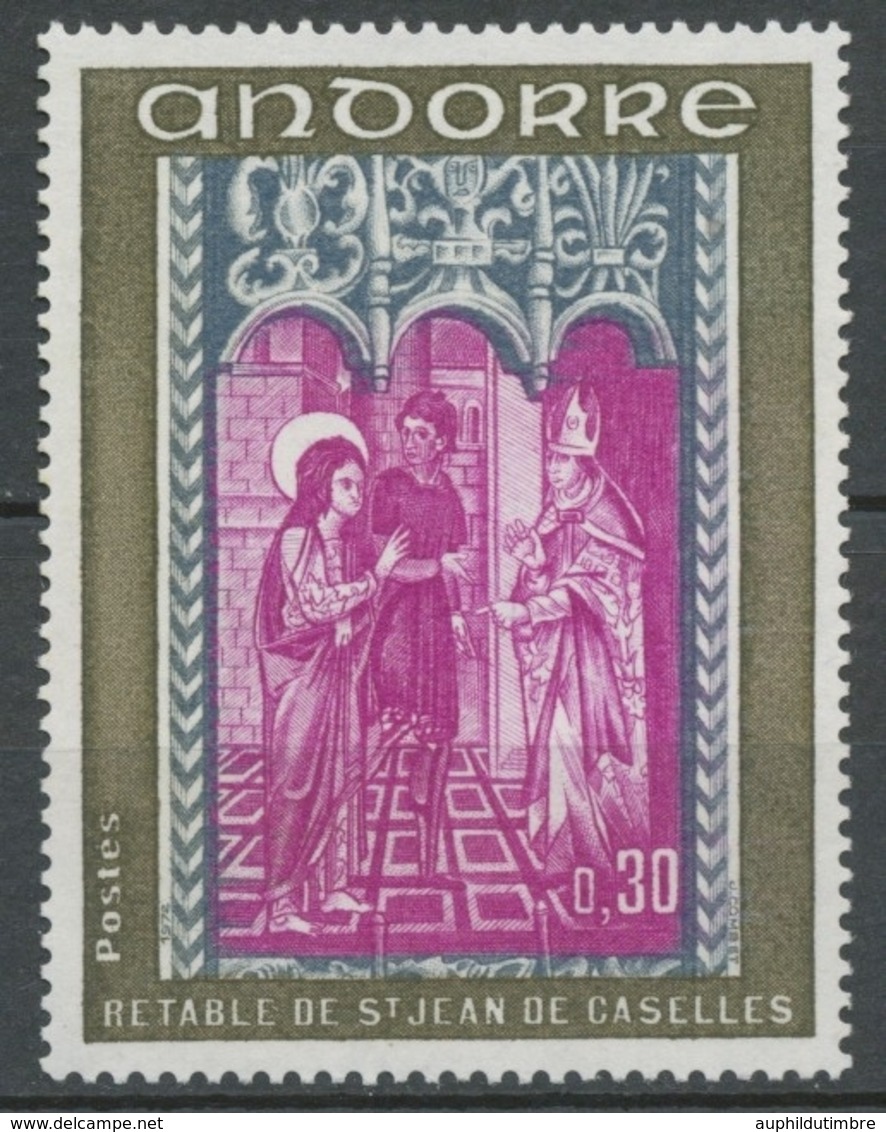 Andorre FR N°221 30c Olive/gris-bleu/lilas N** ZA221 - Unused Stamps