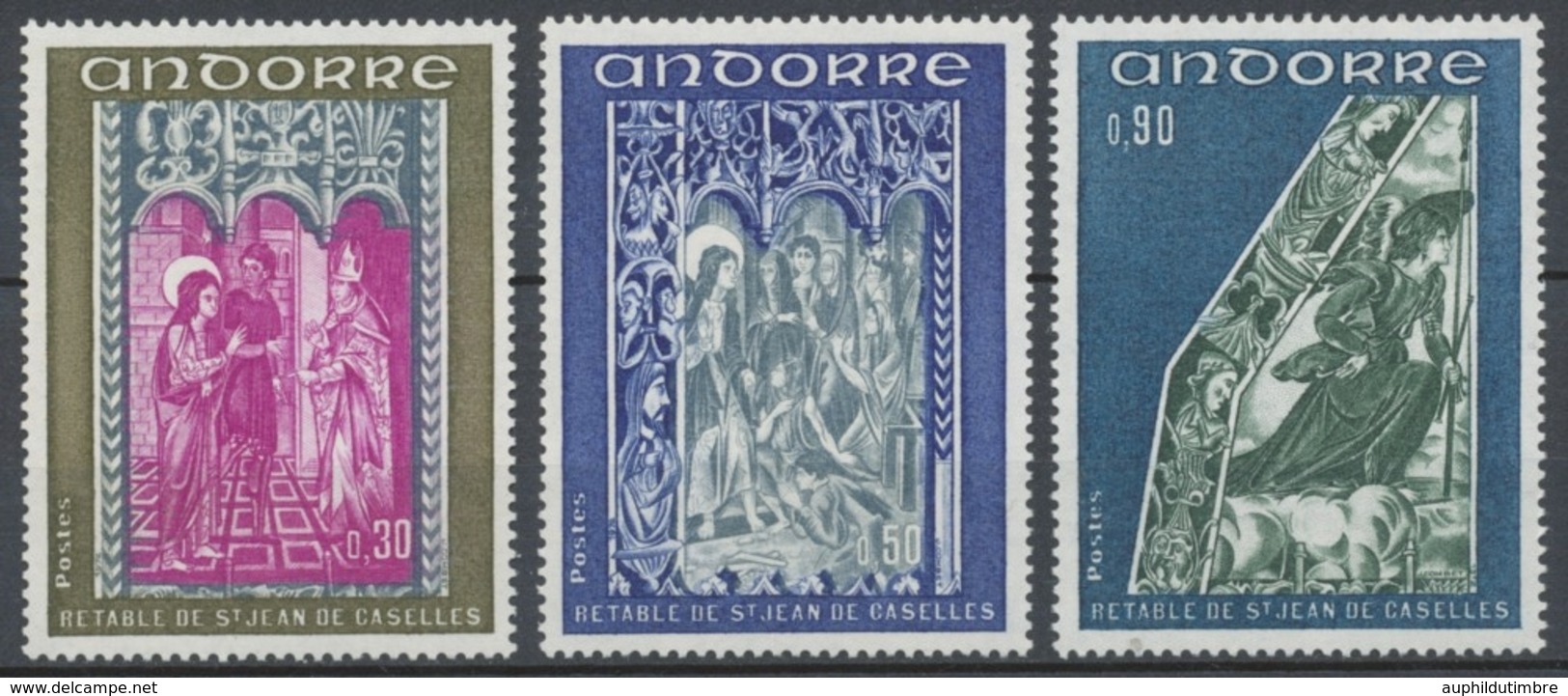 Andorre FR Série N°221 à N°223 NEUFS** ZA223S - Unused Stamps