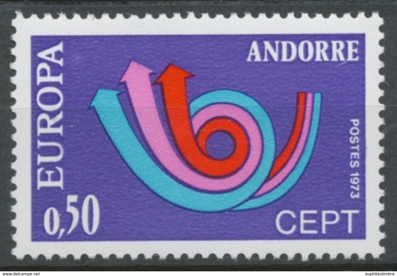 Andorre FR N°226 50c Multicolore NEUF** ZA226 - Ungebraucht