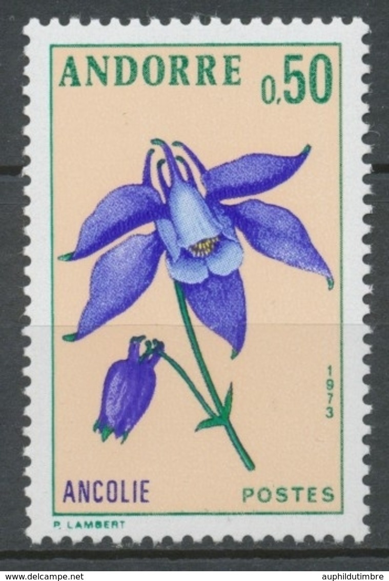 Andorre Français N°230 50c. Ancolie NEUF** ZA230 - Unused Stamps