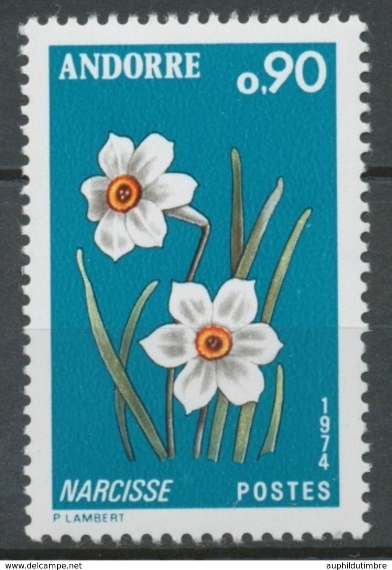 Andorre Français N°236 90c. Narcisse NEUF** ZA236 - Unused Stamps