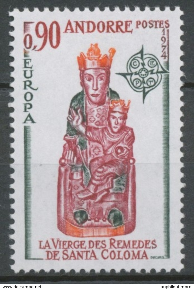 Andorre FR N°238 90c Vierge Santa-Coloma N** ZA238 - Unused Stamps