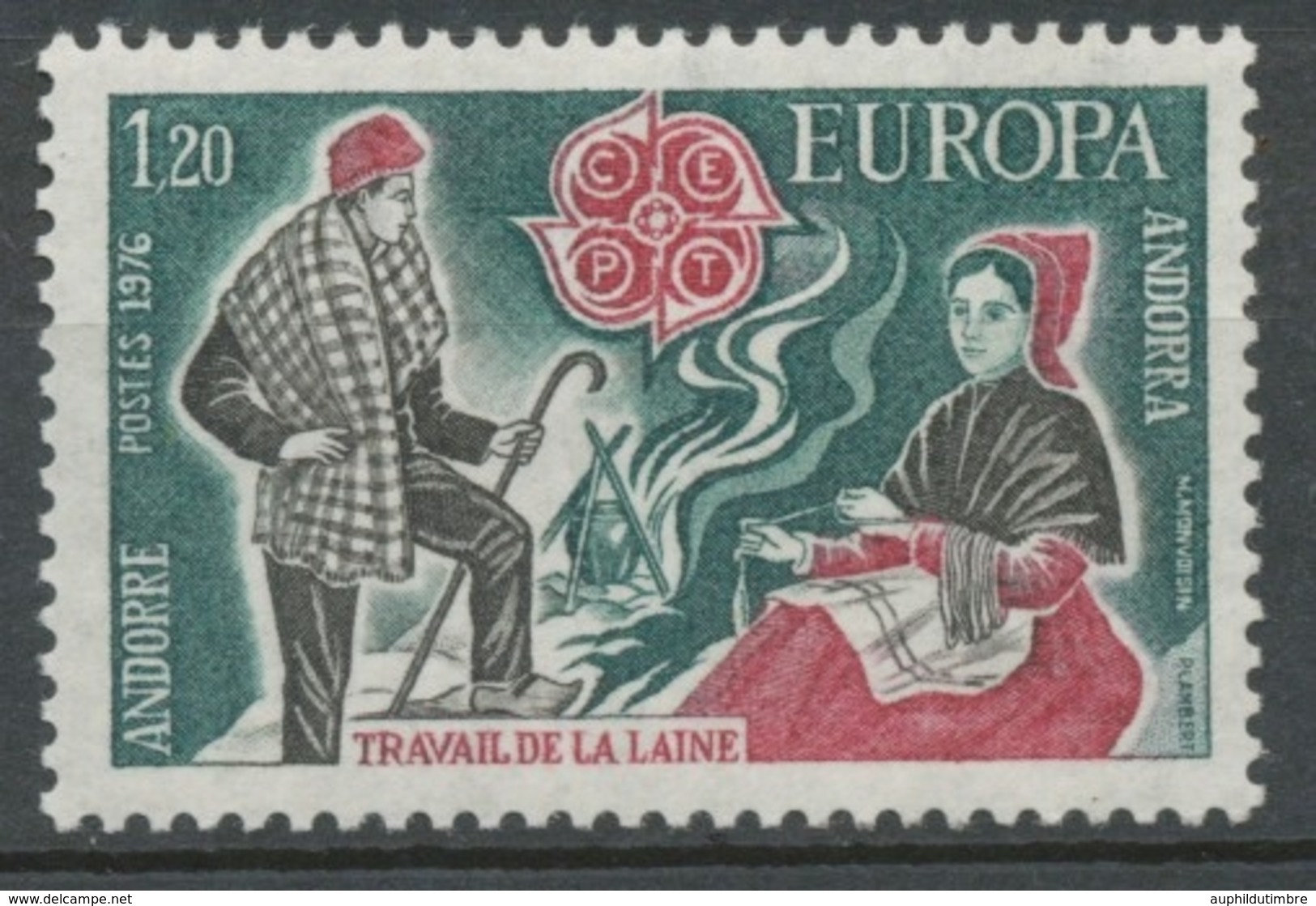 Andorre Français N°254, 1f.20 NEUF** ZA254 - Unused Stamps