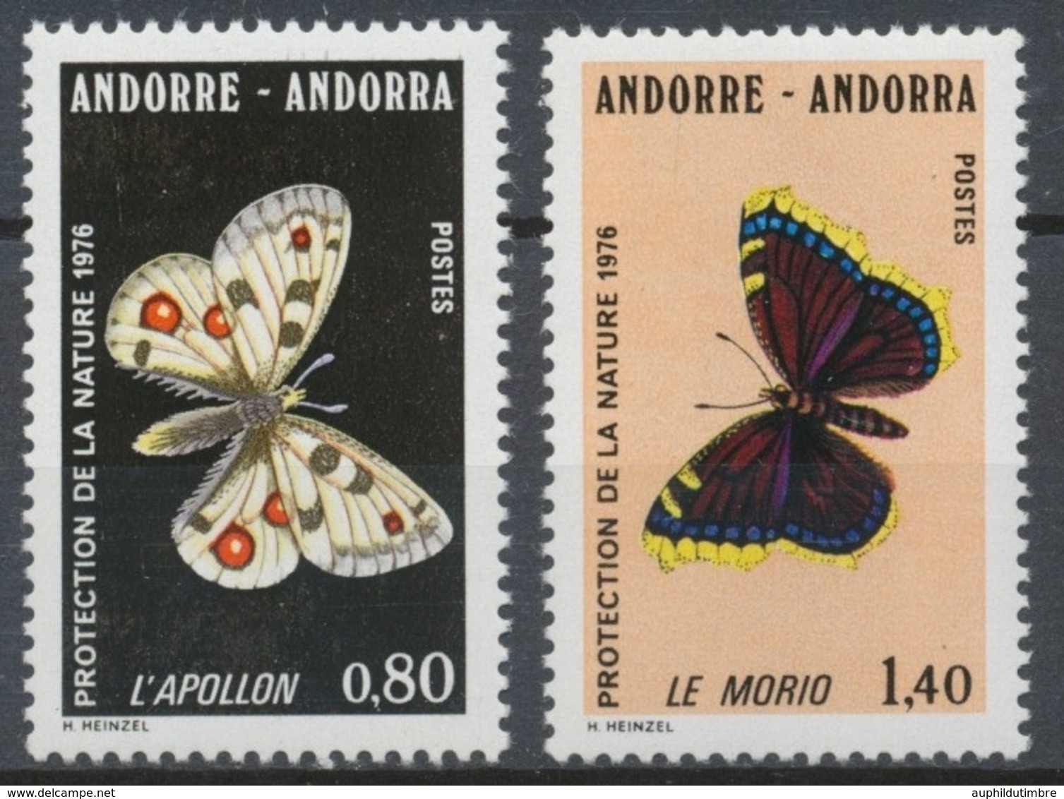 Andorre FR Série N°258 + N°259 NEUFS** ZA259S - Unused Stamps