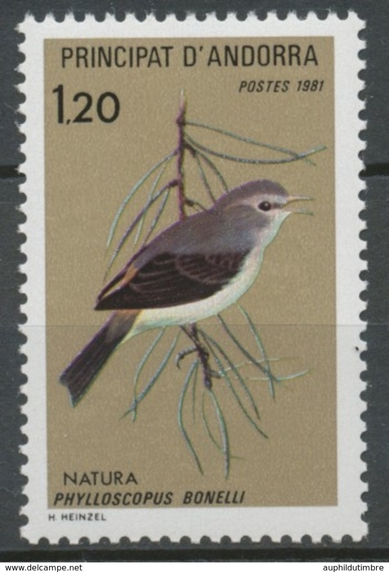 Andorre Français N°294 1f.20 Faune N** ZA294 - Unused Stamps