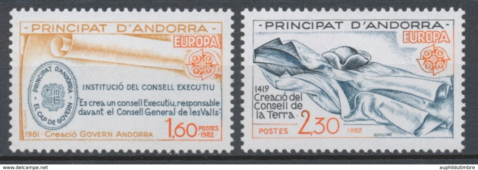 Andorre FR Série N°300 + N°301 NEUFS** ZA301S - Unused Stamps