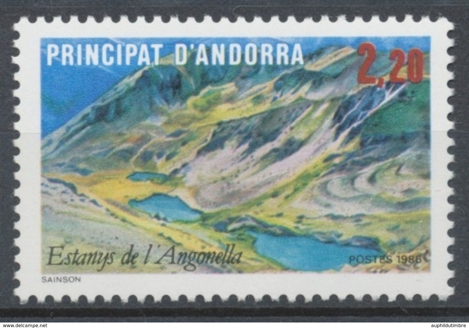 Andorre FR N°351 2f.20 Multicolore NEUF** ZA351 - Ungebraucht