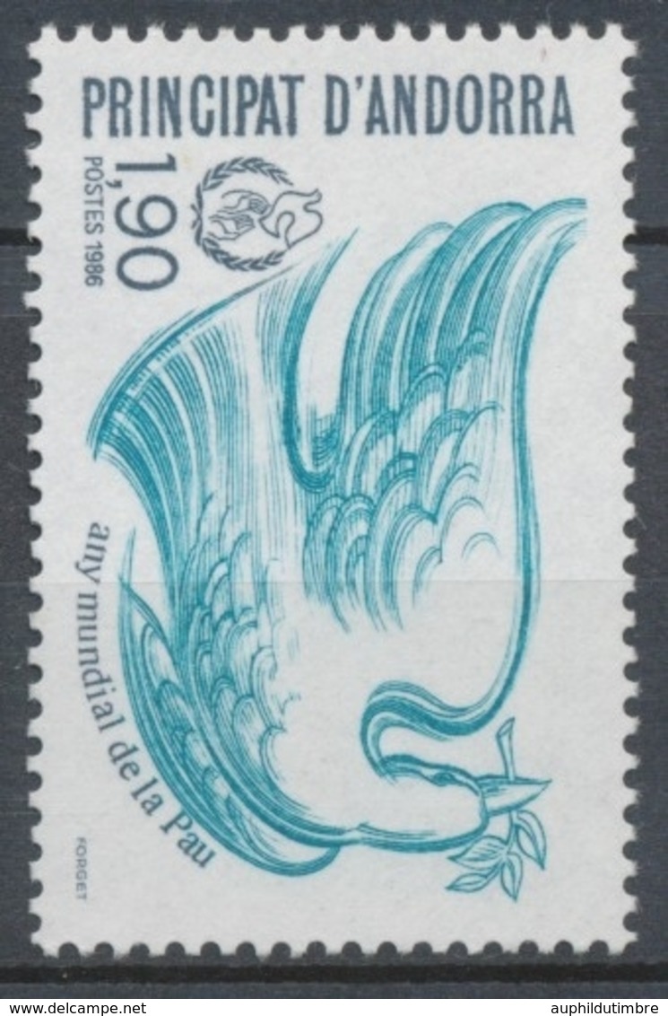 Andorre FR N°353 1f.90 Turquoise/bleu-gris N** ZA353 - Neufs