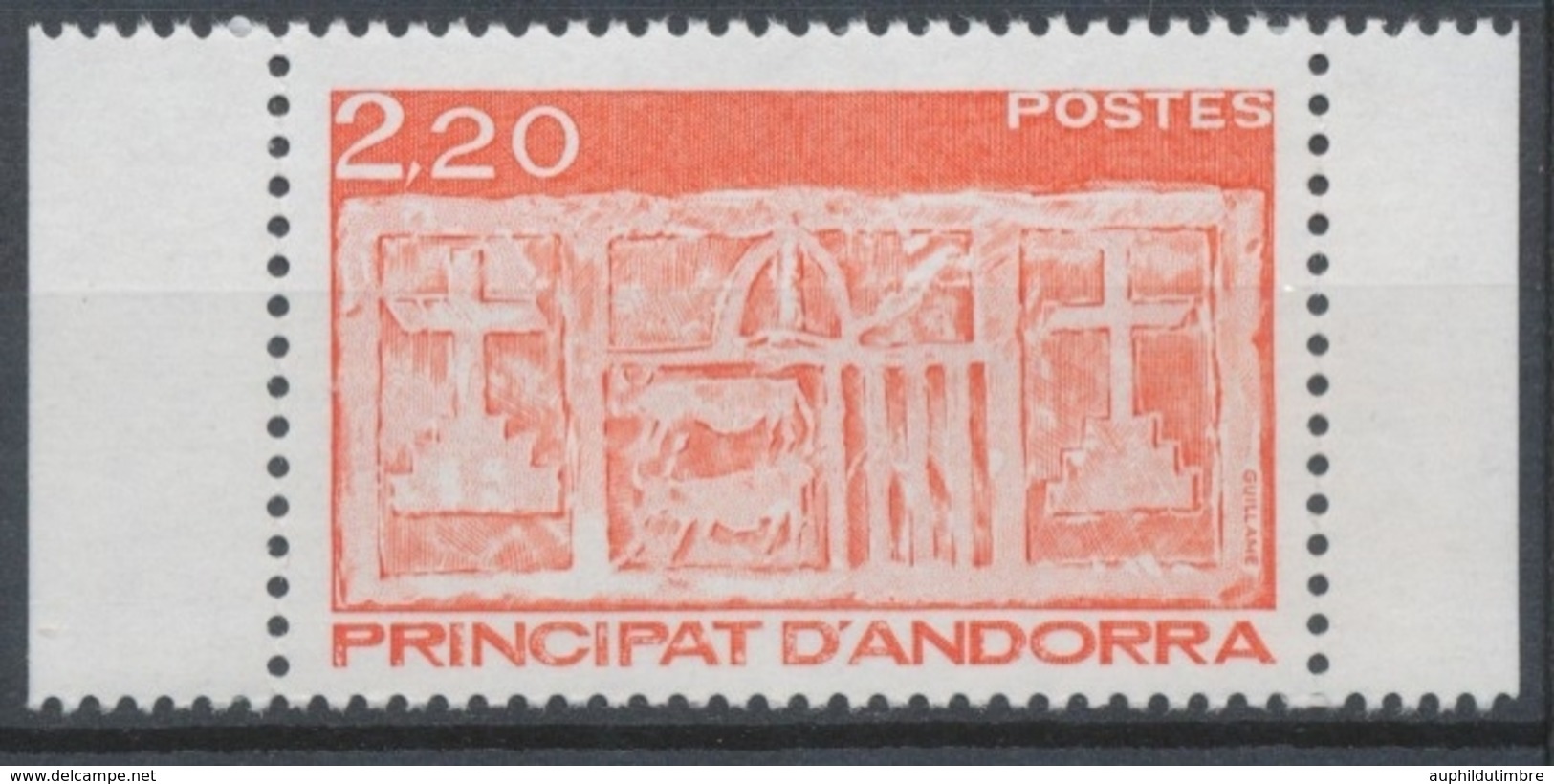 Andorre Français N°357 2f.20 Rouge NEUF** ZA357 - Unused Stamps