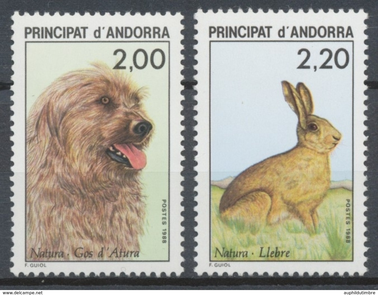 Andorre FR Série N°373 + N°374 NEUFS** ZA374S - Nuevos