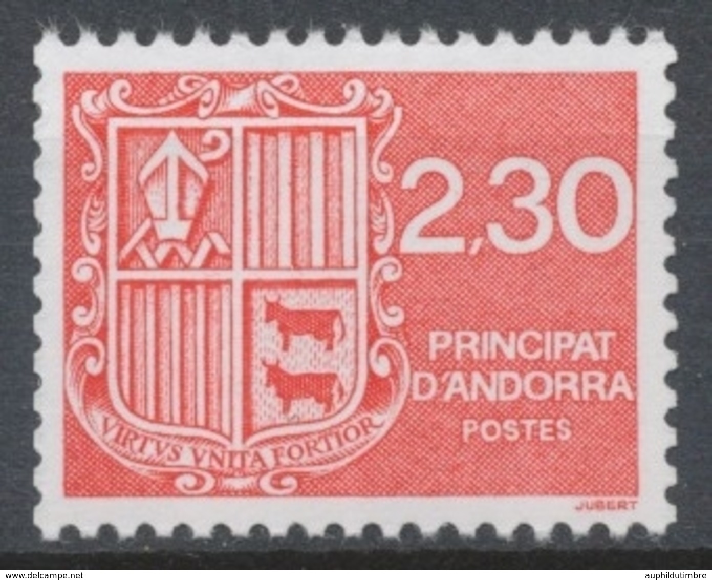 Andorre FR N°387, 2f.30 Rouge NEUF** ZA387 - Ungebraucht