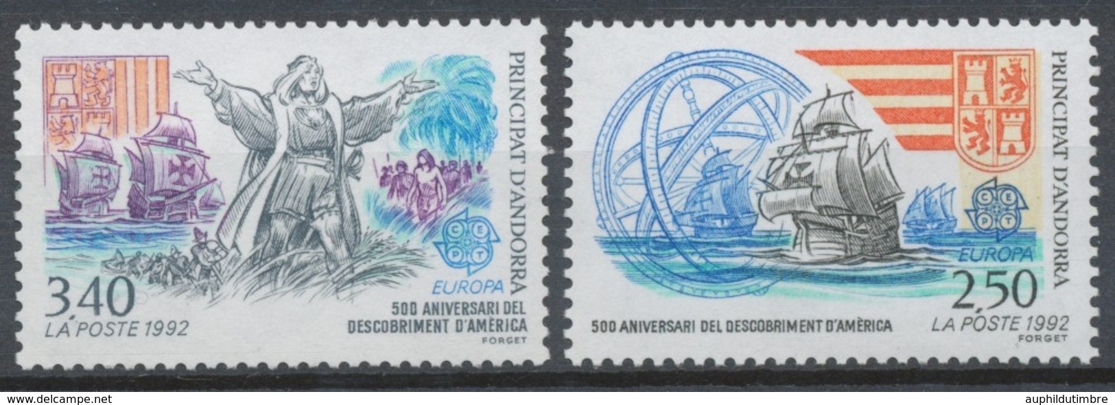 Andorre FR Série N°416 + N°417 NEUFS** ZA417S - Unused Stamps