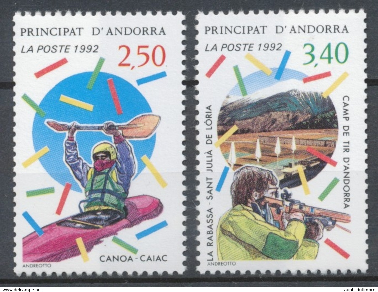 Andorre FR Série N°418 + N°419 NEUFS** ZA419S - Unused Stamps