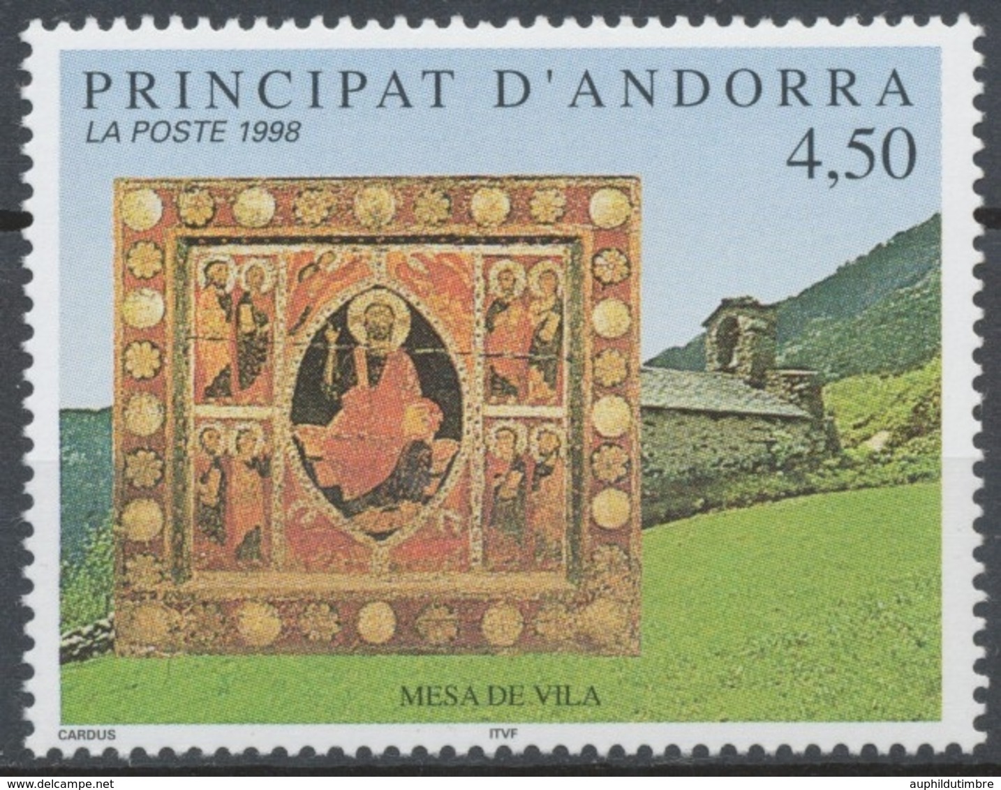 Andorre FR N°499 4f.50 Multicolore NEUF** ZA499 - Nuevos