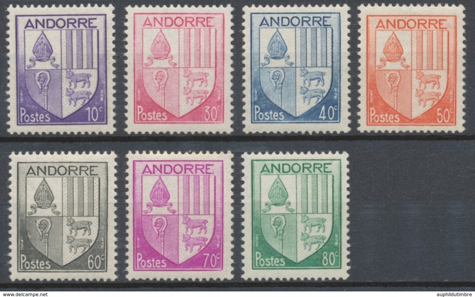 1944-46.  Andorre Français Série N°93 à 99  NEUF** ZA99S - Ongebruikt