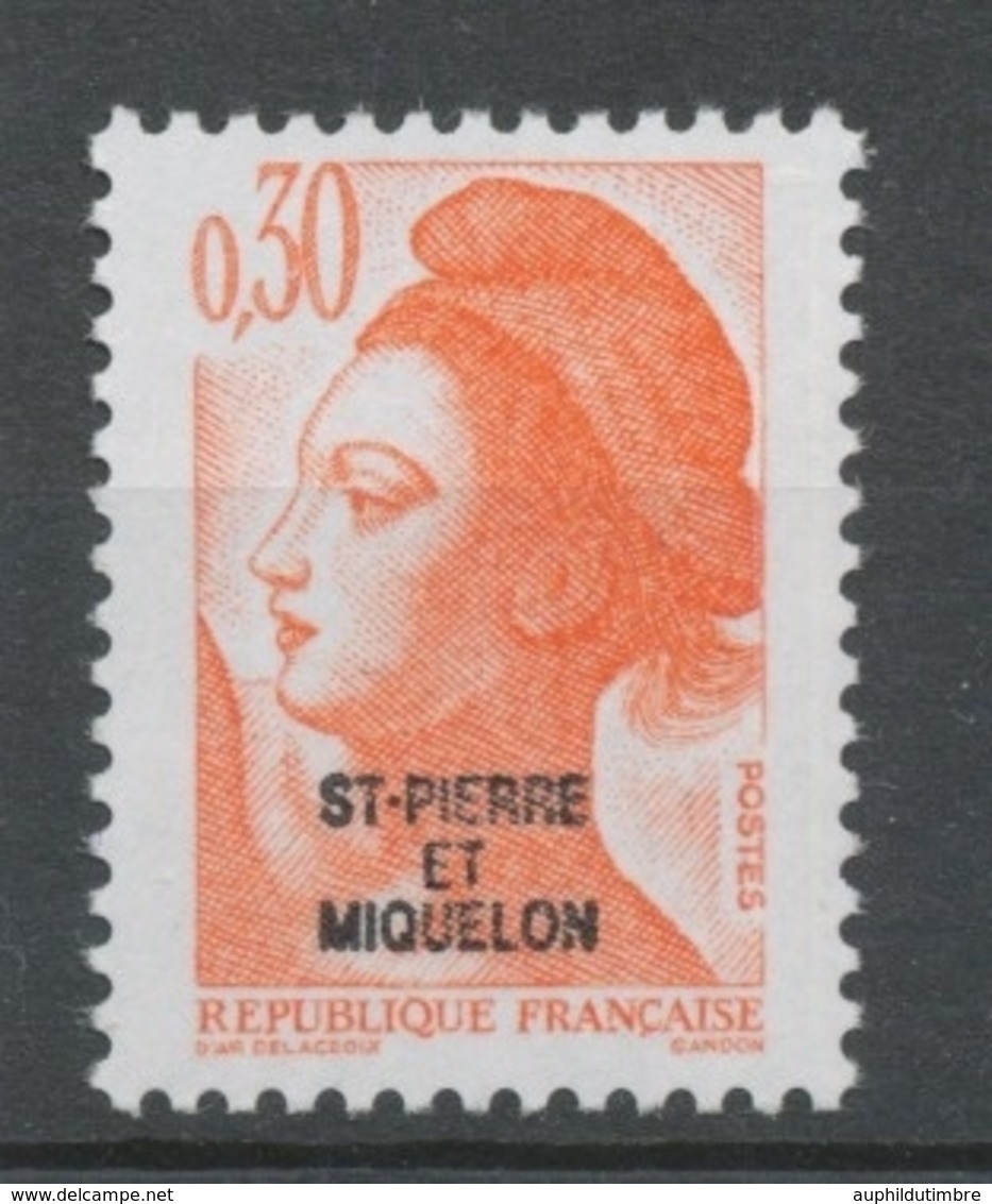 SPM  N°458 T-P De France De 1982 à 1985 30c Orange (2182) ZC458 - Ungebraucht