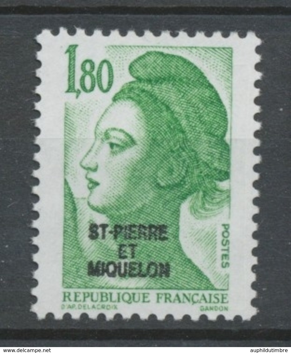 SPM  N°462 T-P De France De 1982 à 1985 1f 80 Vert (2375) ZC462 - Ungebraucht