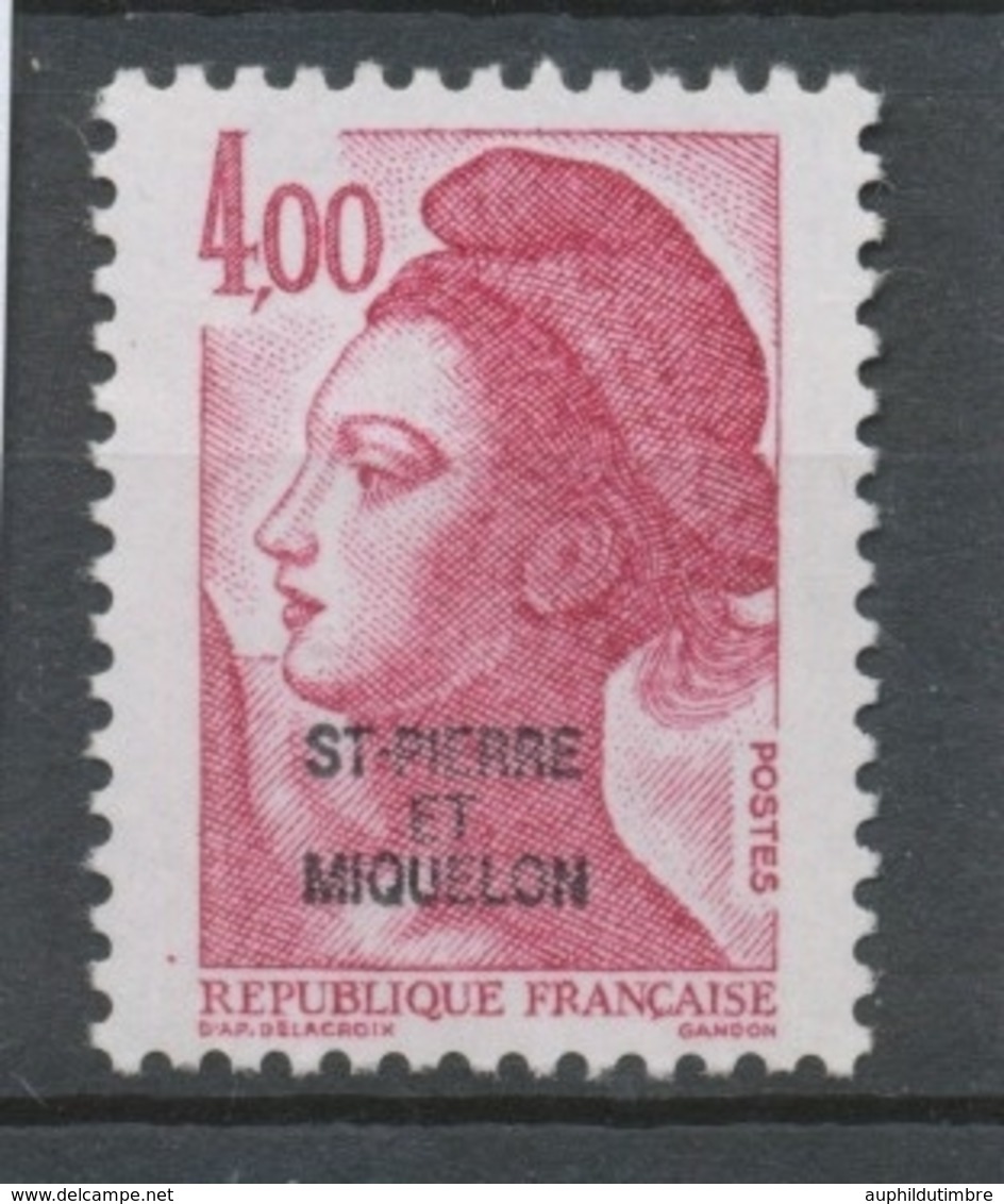 SPM  N°467 T-P France De 1982 à 1985 4f Rouge-carmin(2244) ZC467 - Nuovi