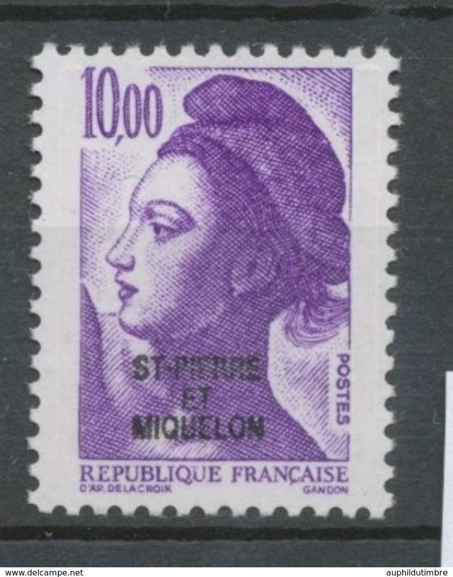 SPM  N°469 T-P De France De 1982 à 1985 10f Violet  (2276) ZC469 - Ungebraucht