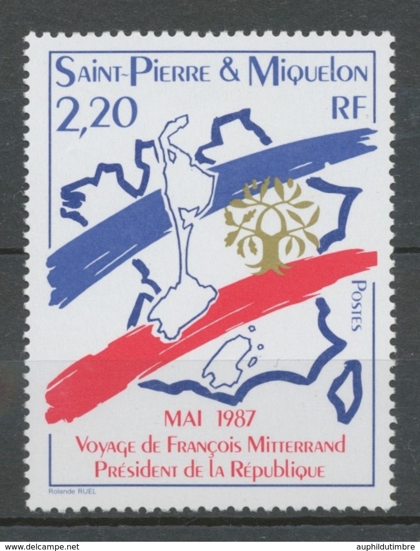 SPM  N°478 François Mitterrand Cartes De France, Des îles ZC478 - Unused Stamps