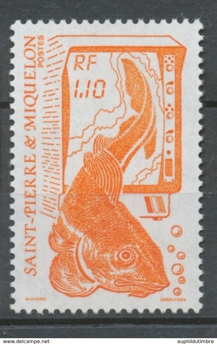 SPM  N°480 La Pêche. Type De 1986. 1f.10 Orange (472) ZC480 - Neufs