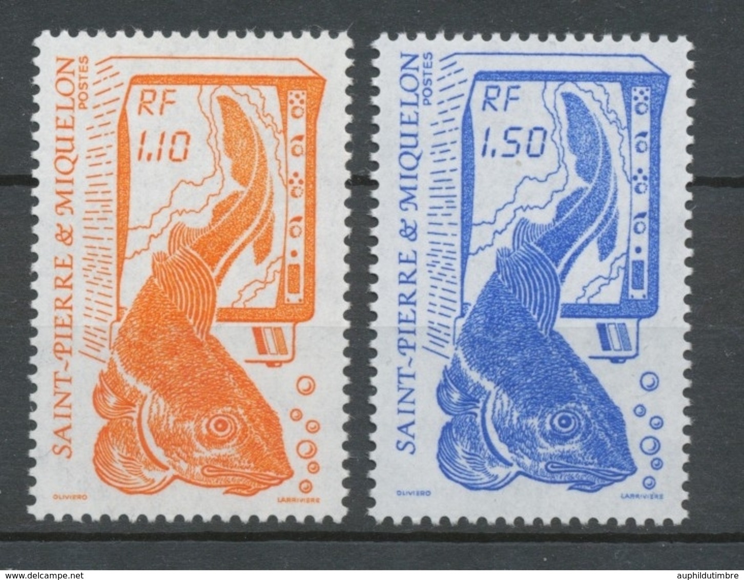 Saint-pierre Et Miquelon N°480A Série La Pêche. 2 Valeurs ZC480A - Unused Stamps