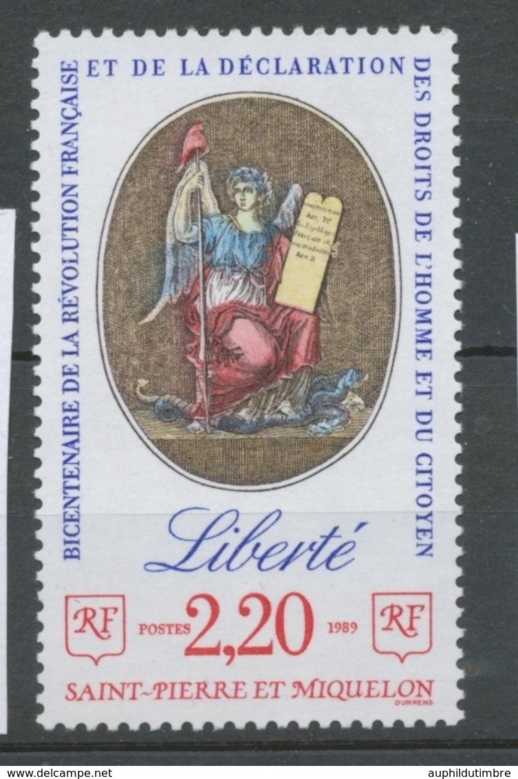 SPM  N°499 T-P France De Même Date "La Liberté" 2f20 (2573) ZC499 - Ungebraucht