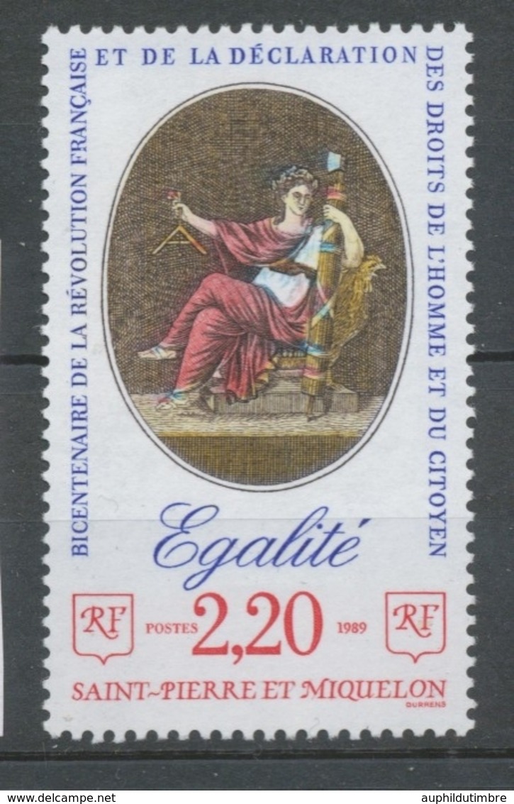 SPM  N°500 T-P France De Même Date "L' Egalité" 2f20 ZC500 - Ungebraucht