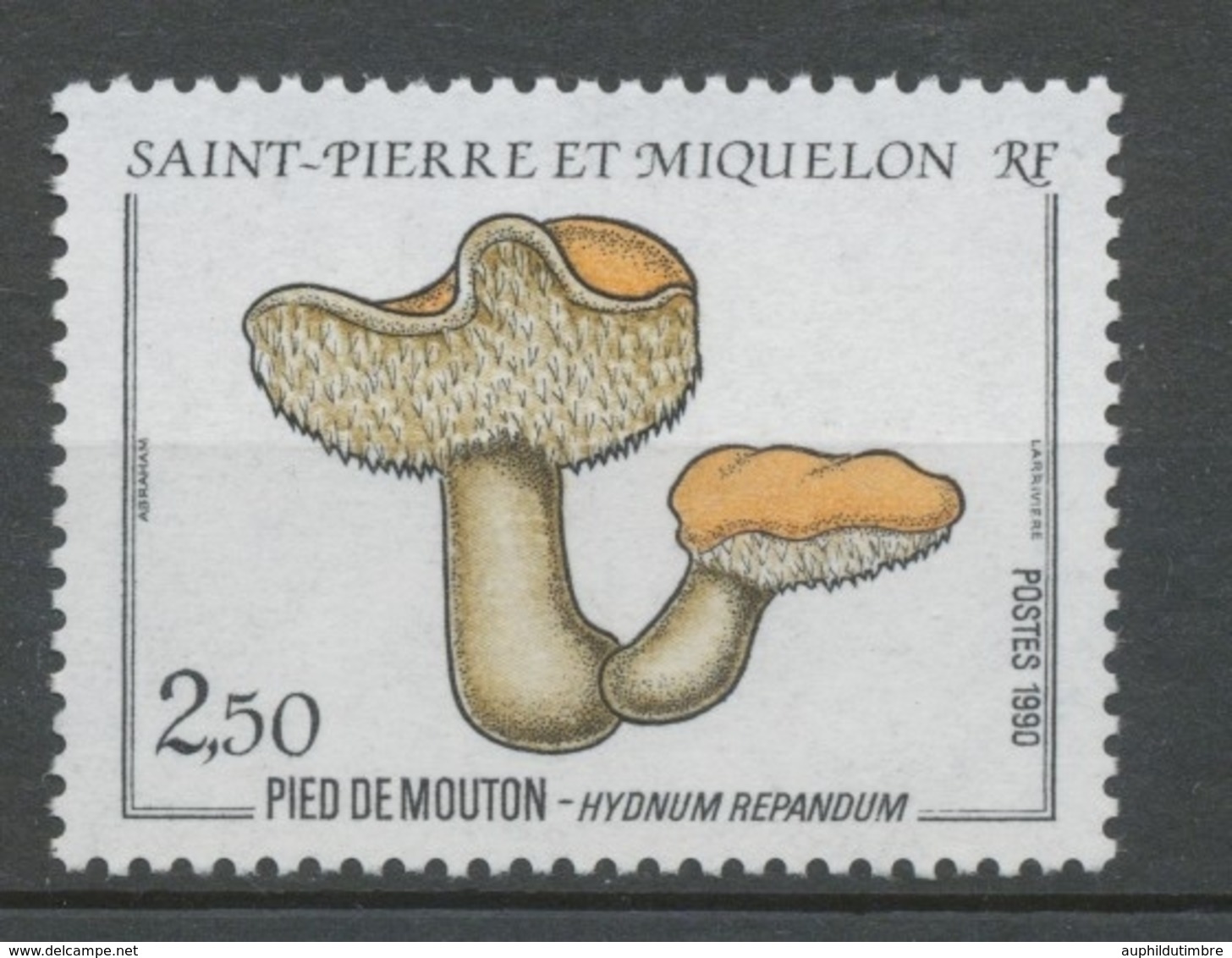 SPM  N°513 Flore Champignon Pied De Mouton 2f50 Noir, Orange, Bistre ZC513 - Unused Stamps