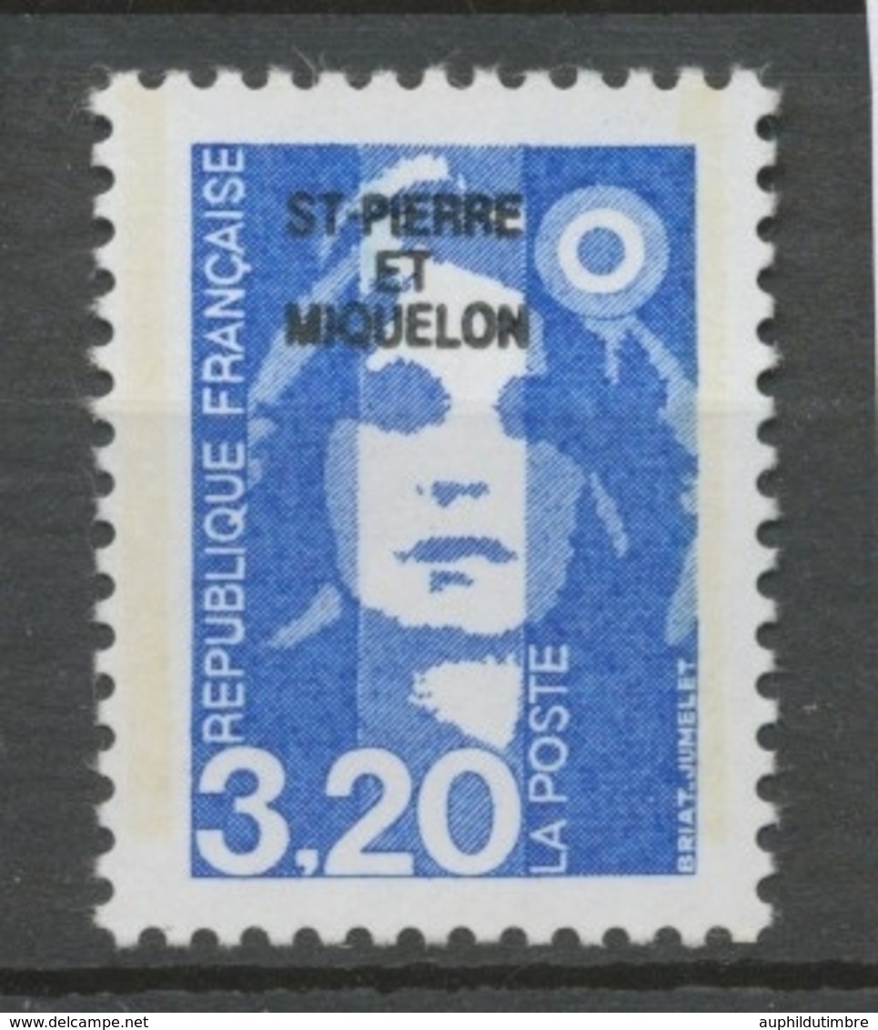 SPM  N°519 Marianne Du Bicentenaire. 3f.20  Bleu (2623) ZC519 - Unused Stamps