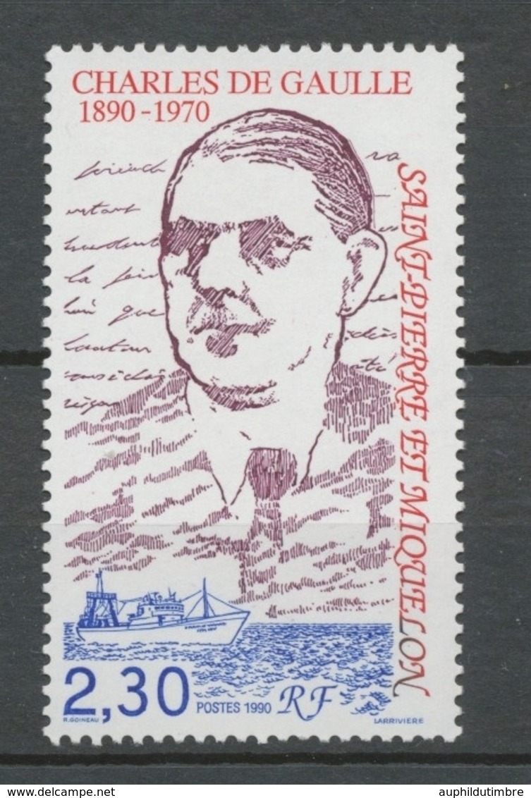 SPM  N°532 Centenaire De La Naissance Du Général Charles De Gaulle 2f30 ZC532 - Unused Stamps